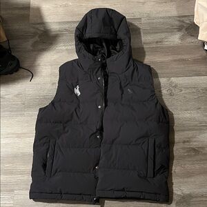 adidas Black Hooded Wyoming Puffer Vest